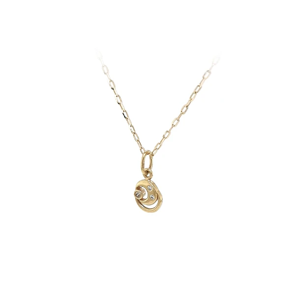 Mặt dây chuyền vàng đính đá zircon