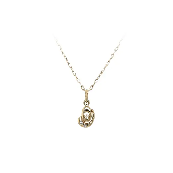 Mặt dây chuyền vàng đính đá zircon