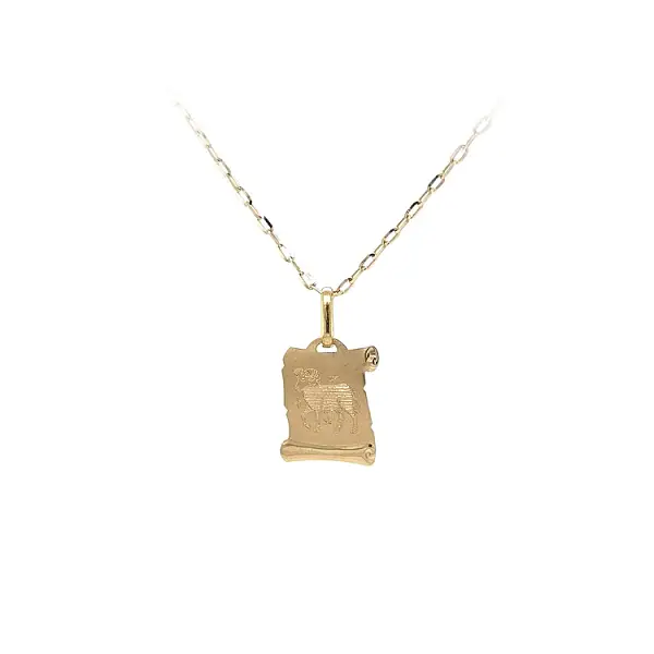 Mặt dây chuyền vàng biểu tượng con cừu