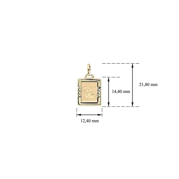 Mặt dây chuyền vàng hình con cá