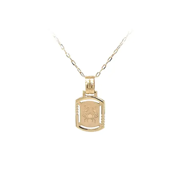 Mặt dây chuyền vàng biểu tượng Cua