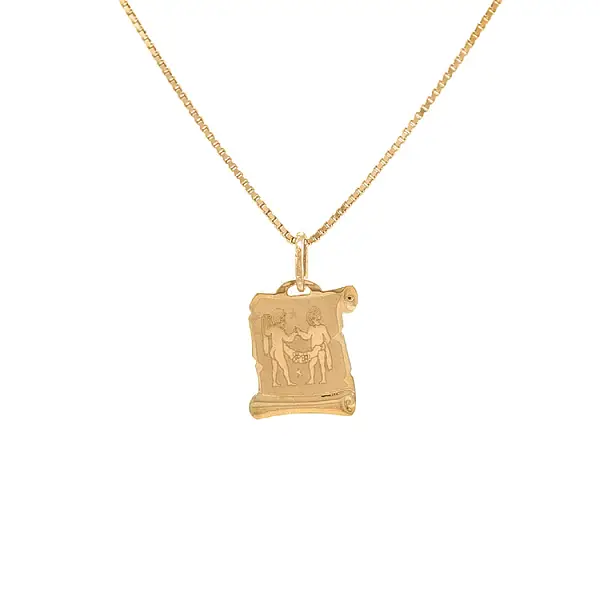 Mặt dây chuyền vàng biểu tượng của Song Tử