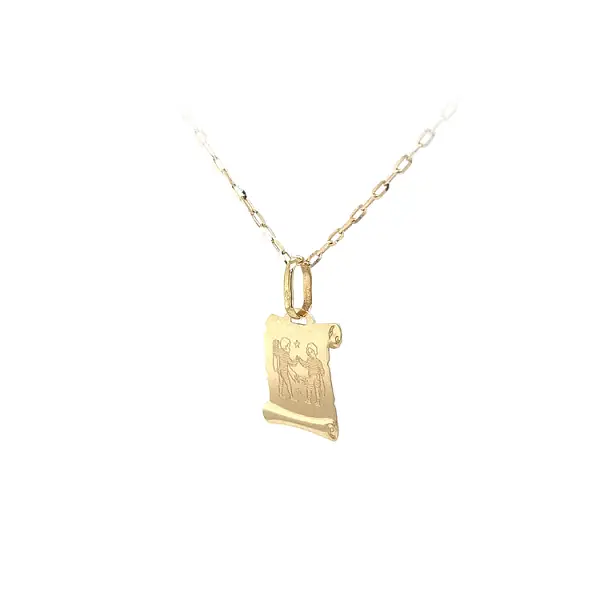 Mặt dây chuyền vàng biểu tượng của Song Tử