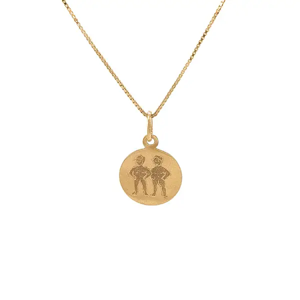 Mặt dây chuyền vàng biểu tượng của Song Tử