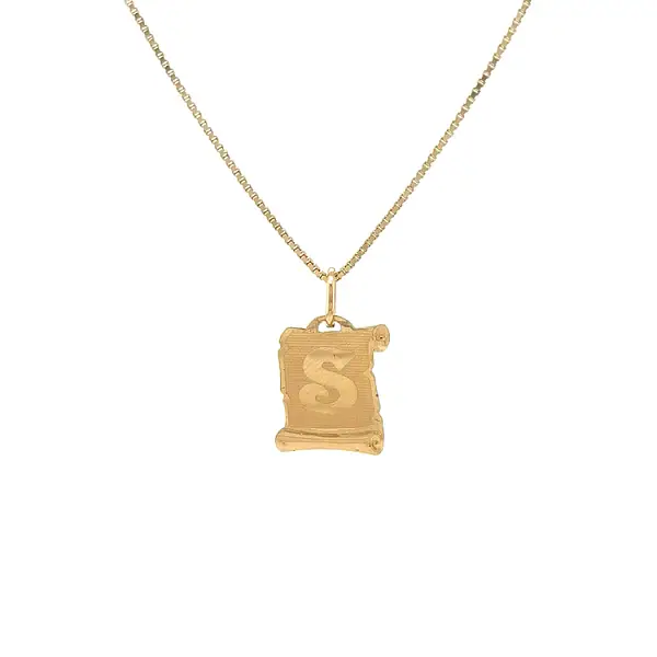 Mặt dây chuyền vàng chữ S