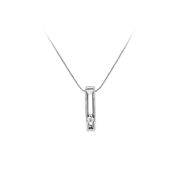 Mặt dây chuyền zircon trắng vàng