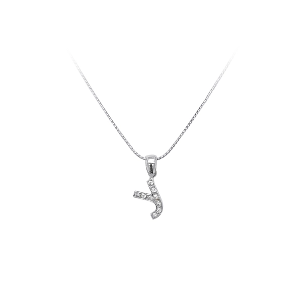 Mặt dây chuyền hình chữ Y đính đá zircon