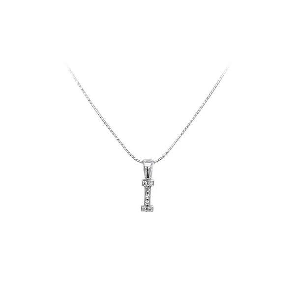 Chuỗi vòng cổ chữ I với đá zircon