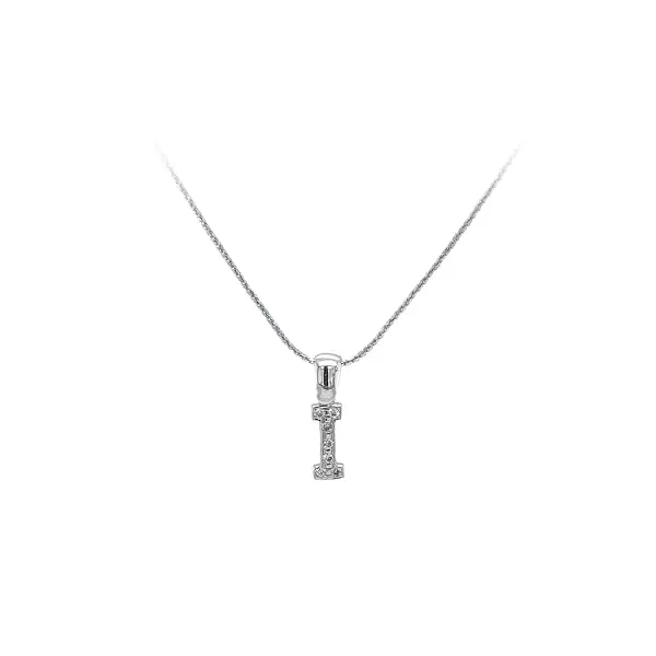 Chuỗi vòng cổ chữ I với đá zircon