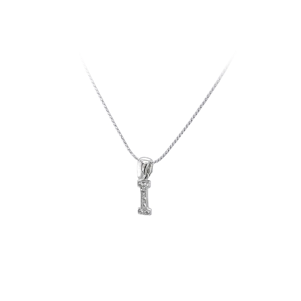 Chuỗi vòng cổ chữ I với đá zircon