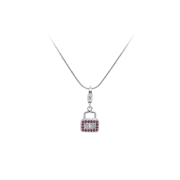 Vòng tay khóa padlock bằng vàng trắng