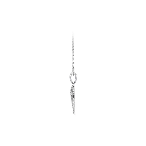 Mặt dây chuyền hình trái tim đính đá zircon