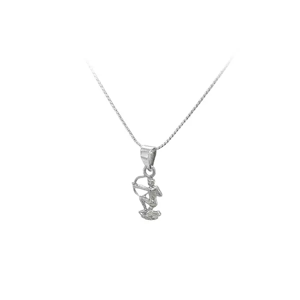 Mặt dây chuyền biểu tượng chòm sao Nhân Mã làm bằng vàng trắng