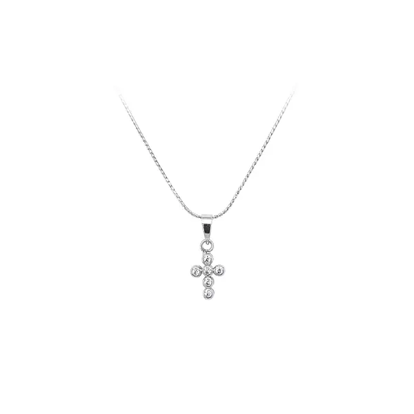 Thiết kế chéo với đá zircon trắng và vàng