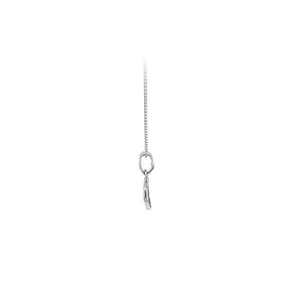 Mặt dây chuyền bằng vàng trắng đính đá zircon trắng