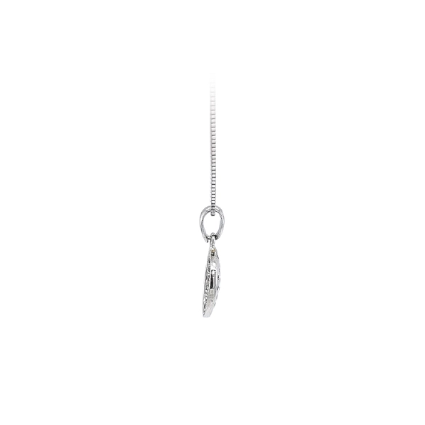 Mặt dây chuyền zircon trắng vàng