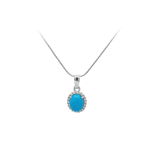 Mặt dây chuyền với Tyris từ Vàng Trắng