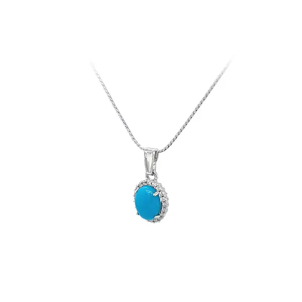 Mặt dây chuyền với Tyris từ Vàng Trắng