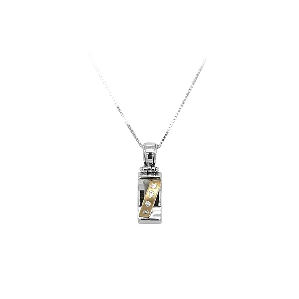 Mặt dây chuyền đính đá zircon làm từ vàng kết hợp