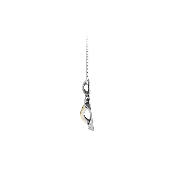 Mặt dây chuyền đính đá zircon làm từ vàng kết hợp