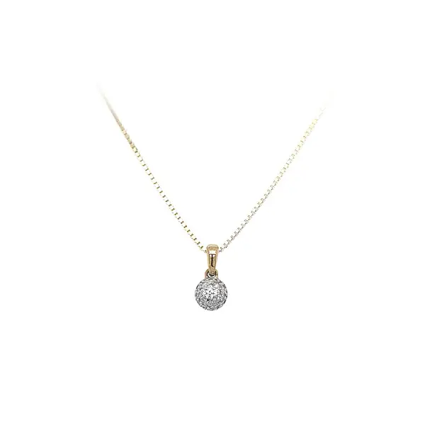 Mặt dây chuyền vàng đính đá zircon