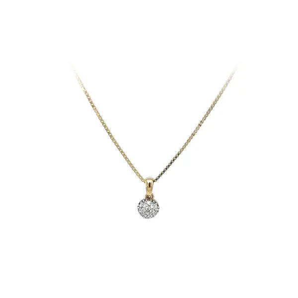 Mặt dây chuyền vàng đính đá zircon