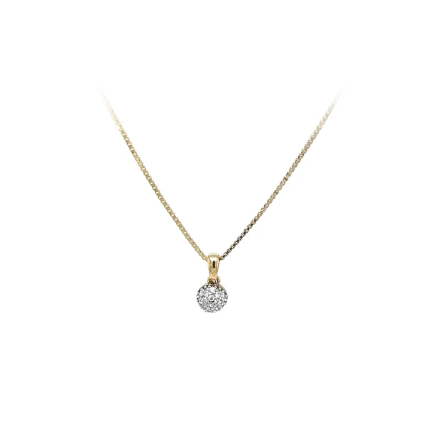 Mặt dây chuyền vàng đính đá zircon