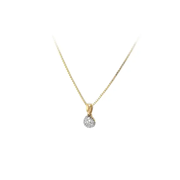 Mặt dây chuyền vàng đính đá zircon