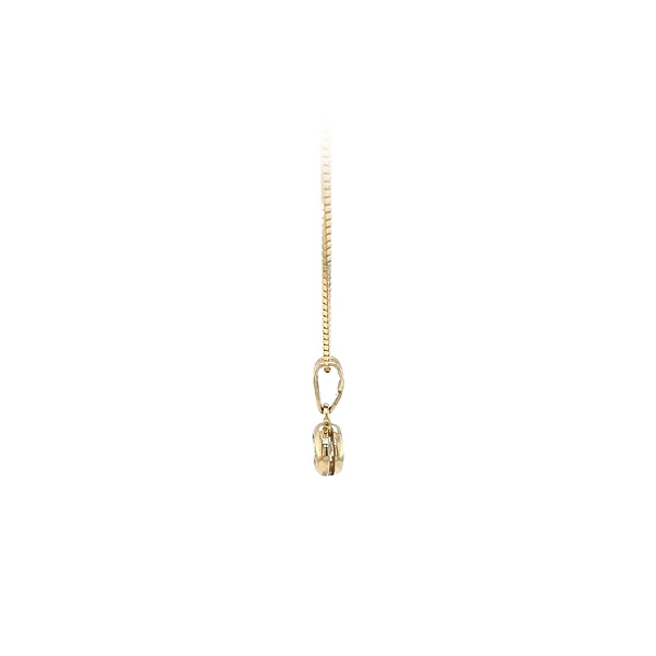 Mặt dây chuyền vàng đính đá zircon đơn