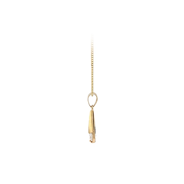 Mặt dây chuyền vàng đính đá zircon