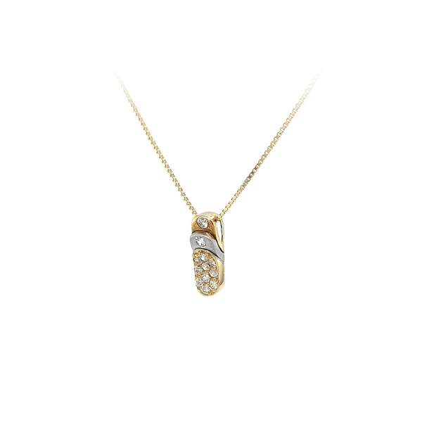 Mặt dây chuyền vàng đính đá zircon
