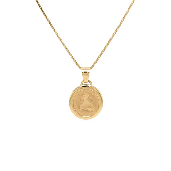 Mặt dây chuyền vàng biểu tượng Đức Mẹ Đồng Trinh