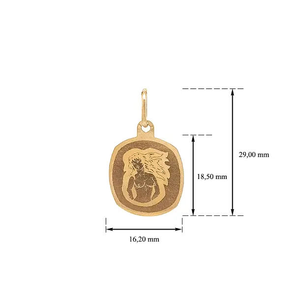 Mặt dây chuyền vàng biểu tượng Đức Mẹ Đồng Trinh