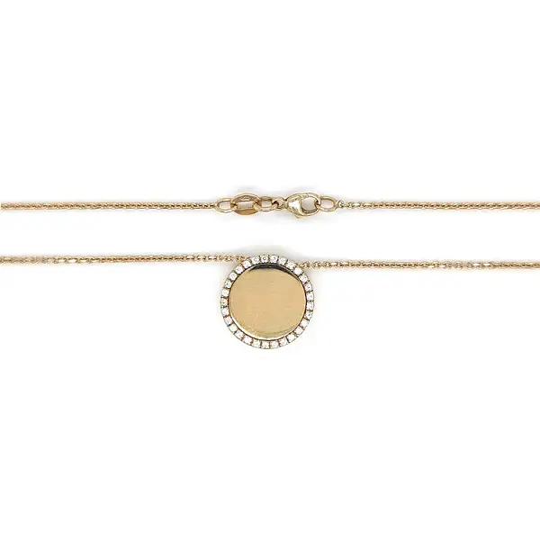 Vòng cổ vàng đính đá zircon