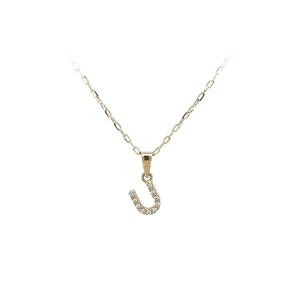 Mặt dây chuyền vàng hình chữ U