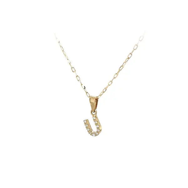 Mặt dây chuyền vàng hình chữ U