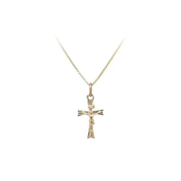 Mặt dây chuyền vàng hình thánh giá với Chúa Giêsu Kitô