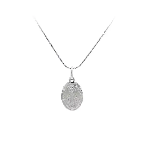 Mặt dây chuyền Đức Mẹ Đồng Trinh Maria bằng vàng trắng