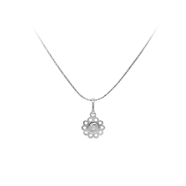 Mặt dây chuyền Đức Mẹ Đồng Trinh Maria bằng vàng trắng