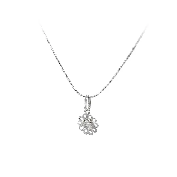 Mặt dây chuyền Đức Mẹ Đồng Trinh Maria bằng vàng trắng