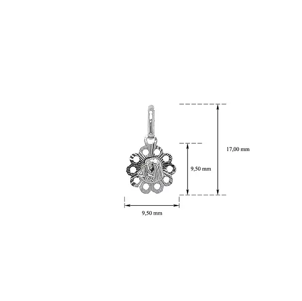 Mặt dây chuyền Đức Mẹ Đồng Trinh Maria bằng vàng trắng