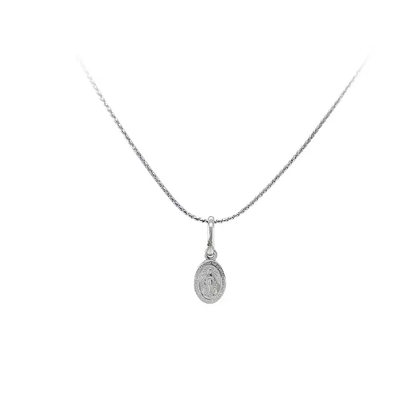 Mặt dây chuyền Đức Mẹ Đồng Trinh Maria bằng vàng trắng