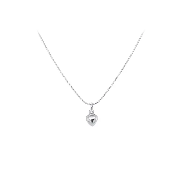 Mặt dây chuyền hình trái tim bằng vàng trắng