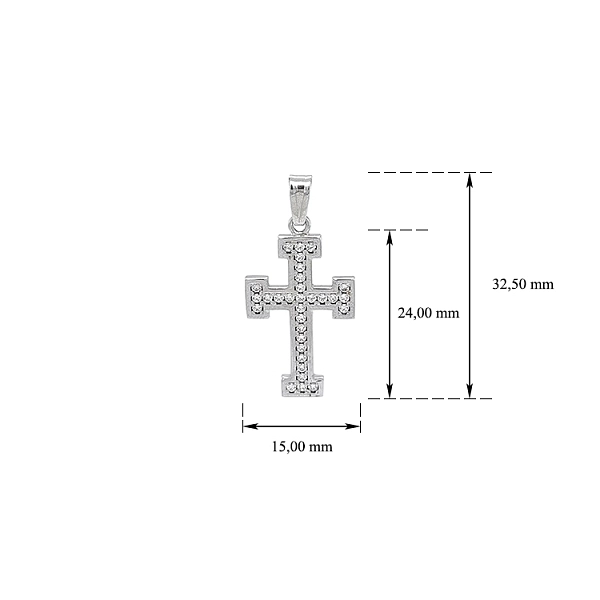 Thiết kế chéo với đá zircon trắng và vàng