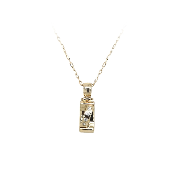 Mặt dây chuyền vàng đính đá zircon