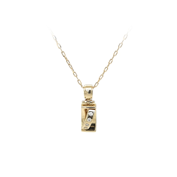 Mặt dây chuyền vàng đính đá zircon