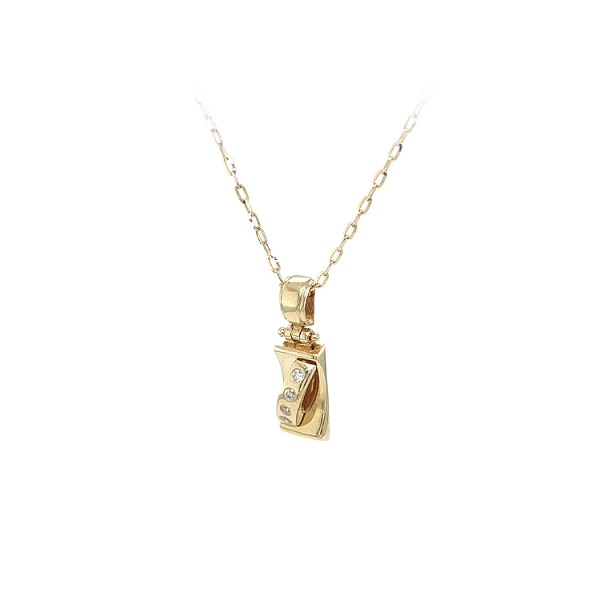 Mặt dây chuyền vàng đính đá zircon