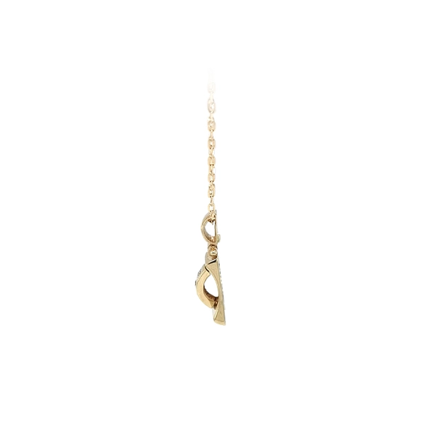 Mặt dây chuyền vàng đính đá zircon