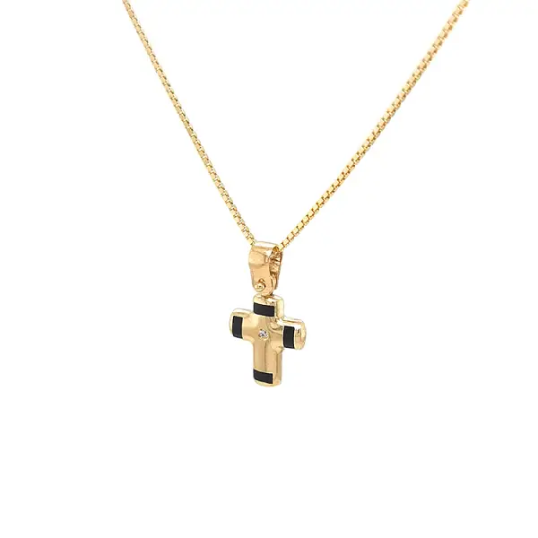 Thánh giá vàng với zircon