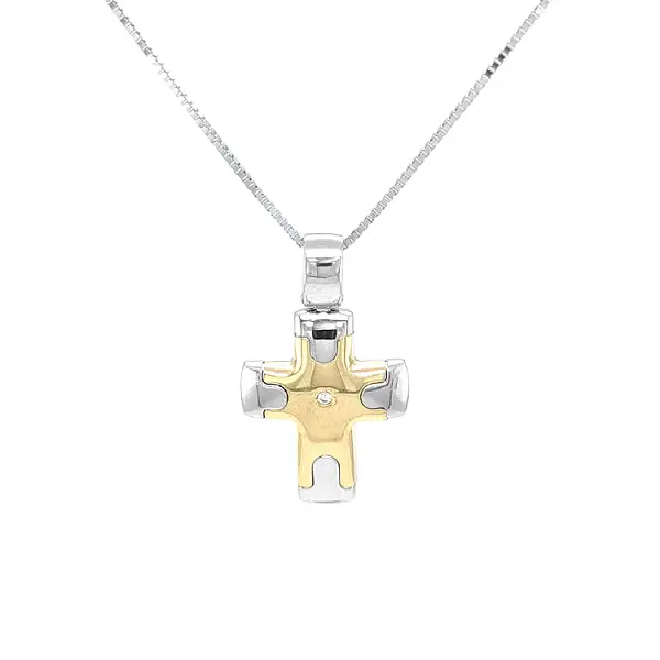 Thánh giá vàng với đá zircon làm từ vàng kết hợp